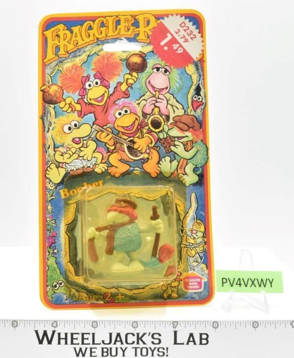 Boober Fraggle Rock 1983 Hasbro CANADIAN 2″ PVC Figure NEW MOSC SEALED main image