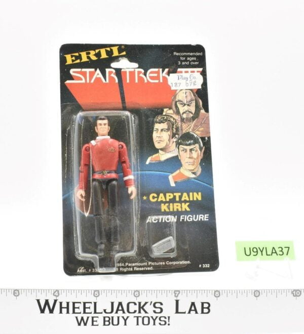 Captain Kirk 3.75″ Star Trek 1984 ERTL Vintage Action Figure SEALED MOSC NEW main image