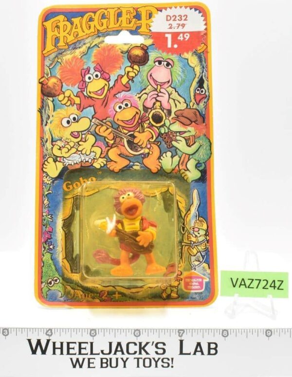 Gobo Fraggle Rock 1983 Hasbro CANADIAN 2″ PVC Figure NEW MOSC SEALED main image