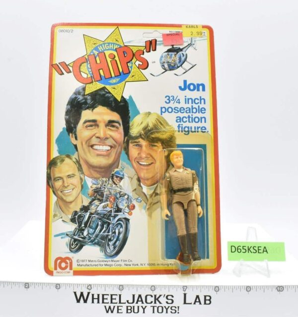 Jon Chips 1977 Mego Vintage 3.75″ Action Figure NEW MOSC SEALED main image