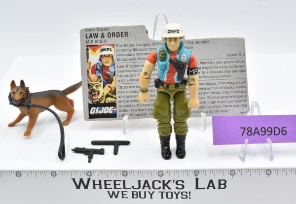 Law & Order V1 100% Complete G.I. Joe 1987 Hasbro Vintage Action Figure main image