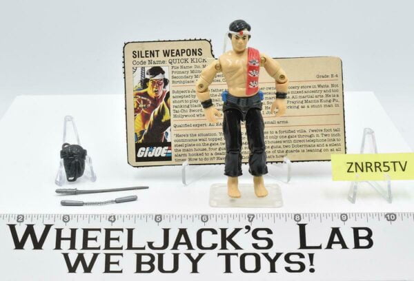 Quick Kick V1 100% Complete GI Joe Vintage Hasbro 1985 Action Figure main image