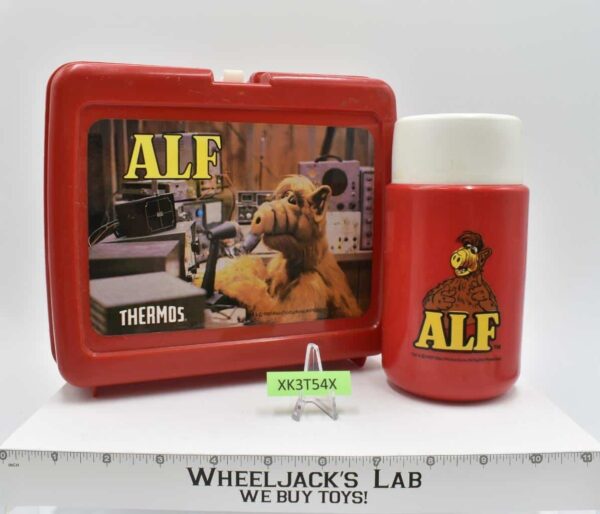 ALF Plastic Red Lunchbox W/Thermos Mug 1987 Alien Productions main image