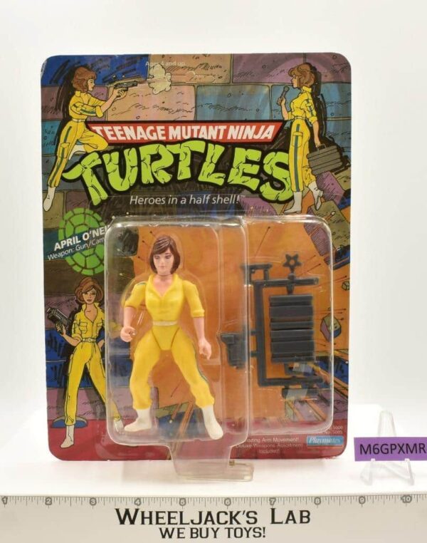 April O’Neil Blue Stripe Teenage Mutant Ninja Turtles TMNT 1988 Playmates MOSC main image