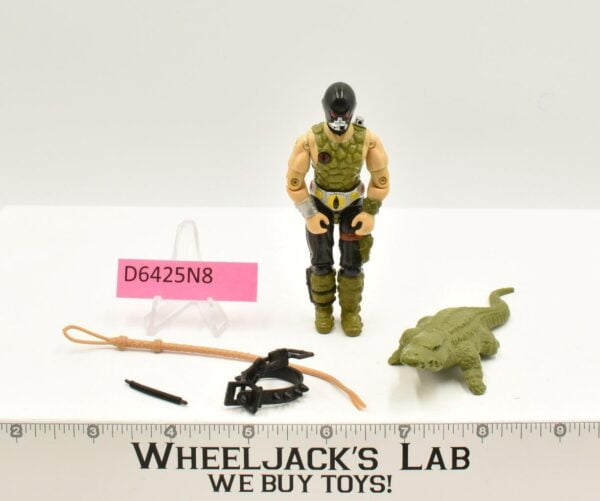 Croc Master V1 100% Complete G.I. Joe 1987 Hasbro Vintage Action Figure main image