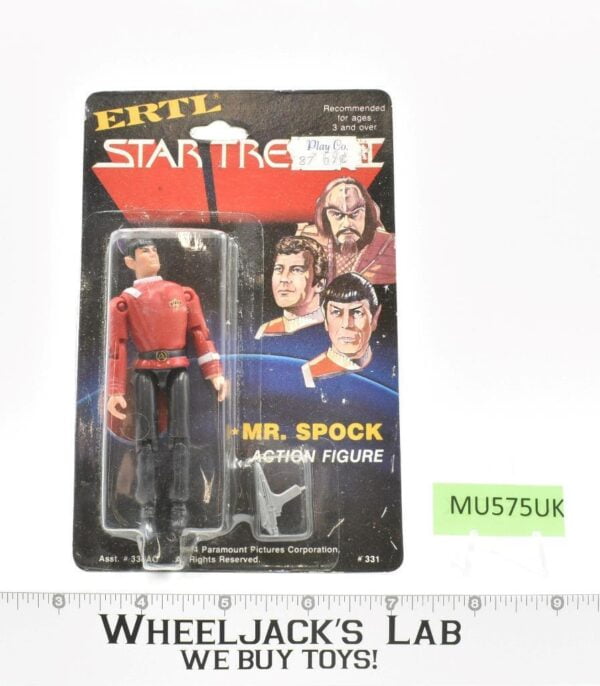 Mr. Spock 3.75″ Star Trek 1984 ERTL Vintage Action Figure SEALED MOSC NEW main image