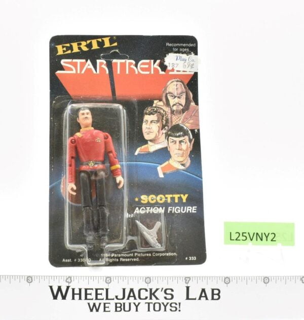 Scotty 3.75″ Star Trek 1984 ERTL Vintage Action Figure SEALED MOSC NEW main image