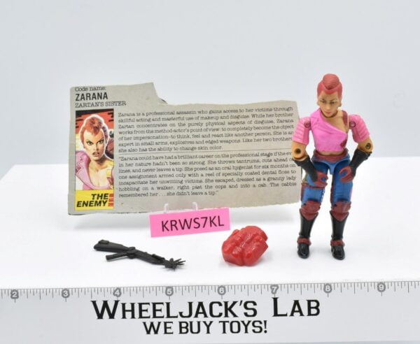 Zarana V1 100% Complete G.I. Joe 1986 Hasbro Vintage Action Figure main image