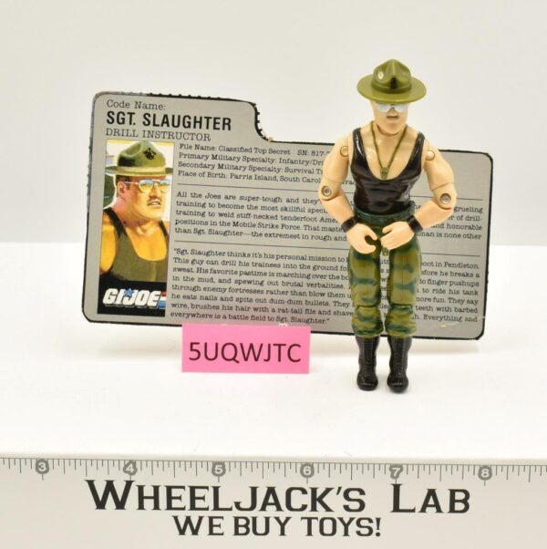 Sgt. Slaughter V1 G.I. Joe 1985 Hasbro Vintage Action Figure main image