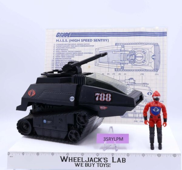 H.I.S.S. Tank W/Driver 100% Complete G.I. Joe 1983 Hasbro Action Figure Vehicle main image