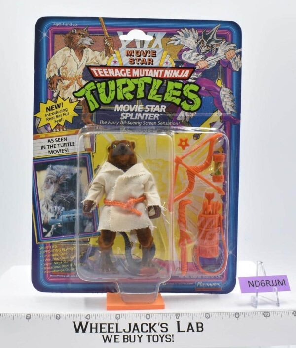 Movie Star Splinter NEW 1992 Teenage Mutant Ninja Turtles Playmates TMNT main image