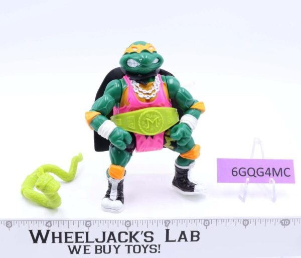 Shell Slammin’ Mike 100% Complete Teenage Mutant Ninja Turtle 1991 Playmates main image