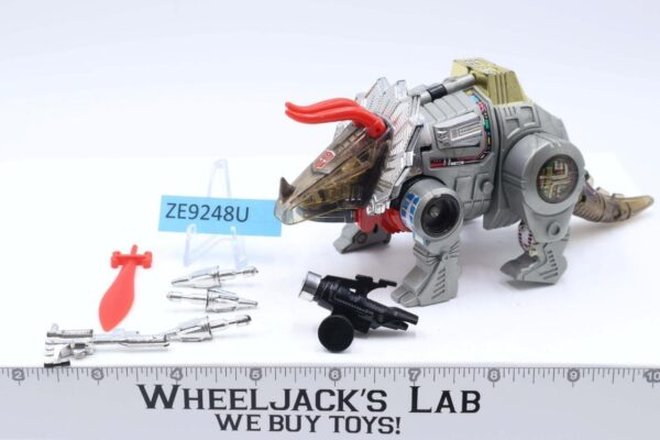 Slag 100% Complete 1985 Vintage G1 Transformers Triceratops Action Figure main image