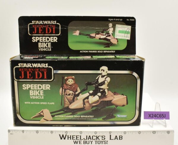 Speeder Bike 100% Complete W/Box Star Wars ROTJ Kenner 1983 Vehicle main image