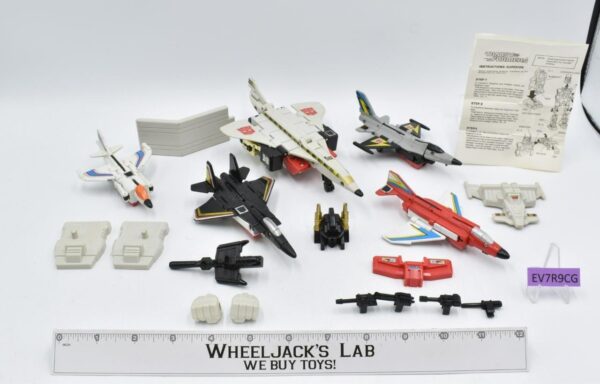 Superion Aerialbots Set 100% Complete Vintage 1986 G1 Transformers Hasbro main image