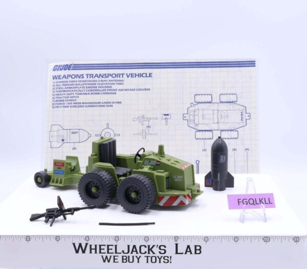 Weapons Transport 100% Complete G.I. Joe Hasbro 1985 Vehicle Action Figure main image