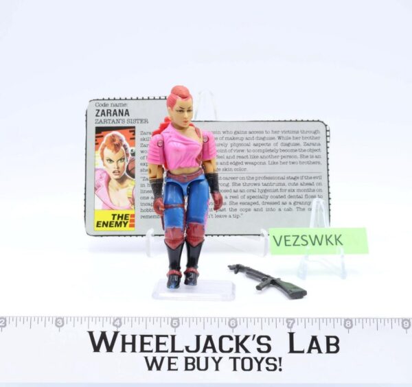 Zarana V1 100% Complete G.I. Joe 1986 Hasbro Vintage Action Figure main image