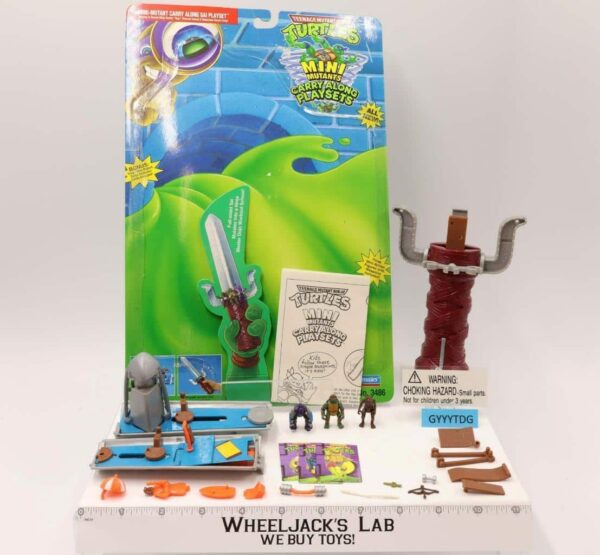 Carry Along Sai Mini Mutants Playset TMNT 1995 Playmates Action Figure main image