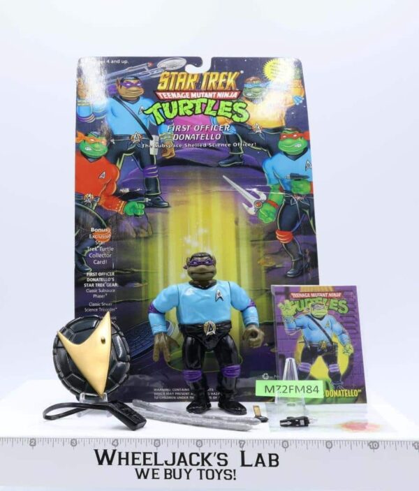 First Officer Donatello Complete W/Card TMNT Star Trek 1994 Playmates Figure main image