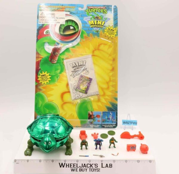 Metallized Leonardo Lair Mini Mutants Playset Complete TMNT 1995 Playmates main image