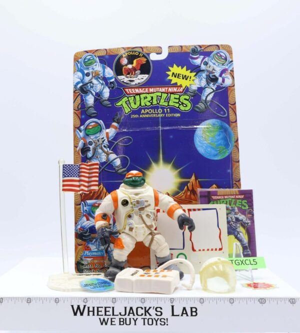 Moon Landin’ Michaelangelo 100% Complete W/Card TMNT Apollo 11 1994 Playmates main image