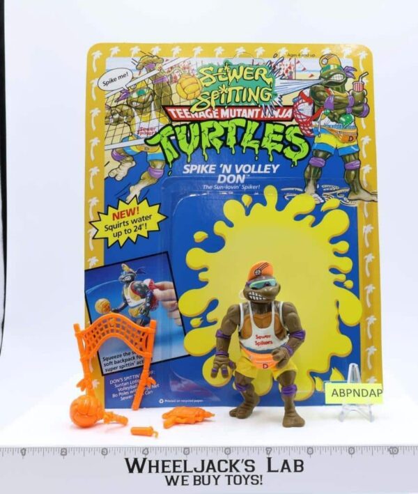 Spike ‘n Volley Don W/Card 100% Complete TMNT 1992 Playmates Action Figure main image