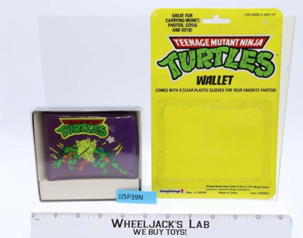 TMNT Teenage Mutant Ninja Turtle Vintage Wallet 1990 Mirage Studios NEW MOSC main image