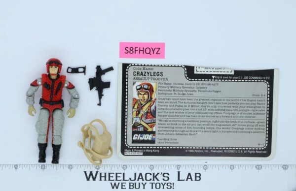 Crazylegs V1 100% Complete G.I. Joe 1987 Hasbro Vintage Action Figure main image