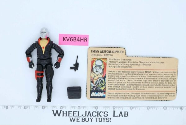 Destro V1 100% Complete G.I. Joe 1983 Hasbro Vintage Action Figure main image