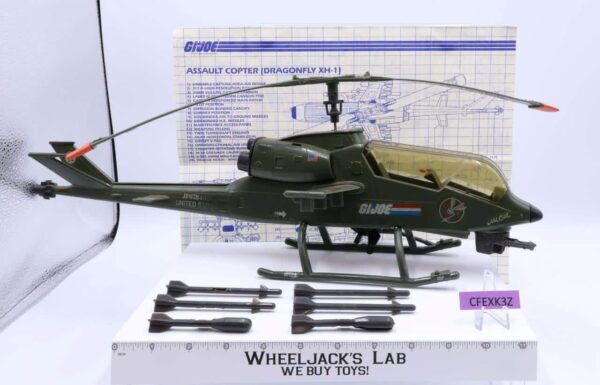 Dragonfly Assault Copter 100% Complete G.I. Joe 1983 Hasbro Vintage Vehicle main image