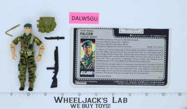 Falcon V1 100% Complete G.I. Joe 1987 Hasbro Vintage Action Figure main image