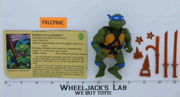 Leonardo HARD HEAD 100% Complete Teenage Mutant Ninja Turtle 1988 Playmates main image