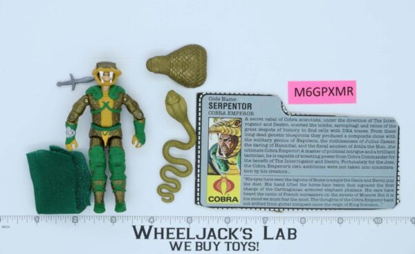 Serpentor V1 100% Complete G.I. Joe 1986 Hasbro Vintage Action Figure main image