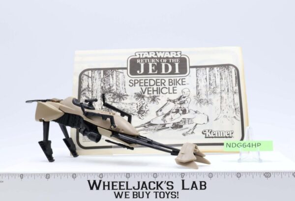 Speeder Bike 100% Complete Star Wars ROTJ 1983 Kenner Action Figure Vehicle main image