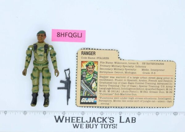 Stalker V1 Straight Arm 100% Complete G.I. Joe 1983 Hasbro Vintage Figure main image