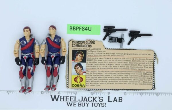 Tomax & Xamot V1 100% Complete G.I. Joe 1985 Hasbro Vintage Action Figure main image