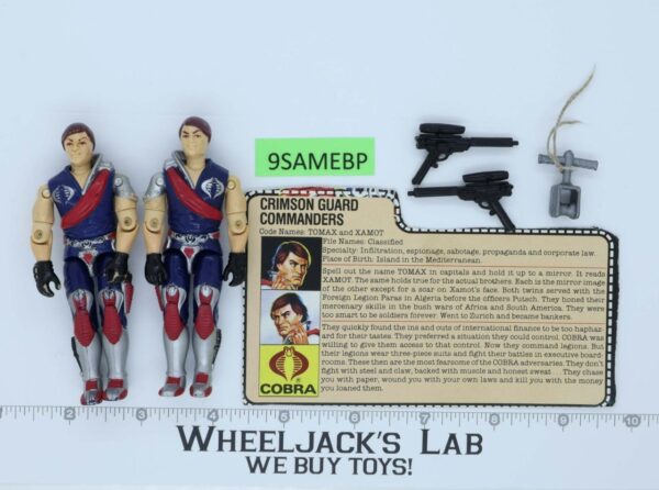 Tomax & Xamot V1 G.I. Joe 1985 Hasbro Vintage Action Figure main image