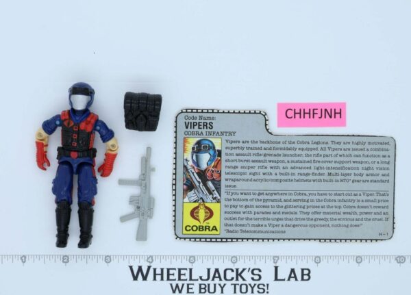 Vipers V1 100% Complete G.I. Joe 1986 Hasbro Vintage Action Figure main image