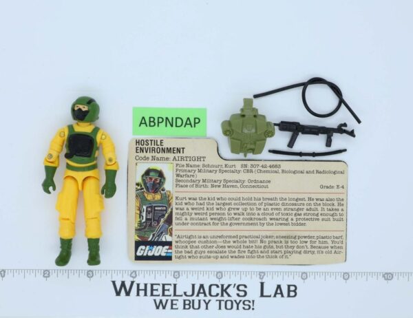 Airtight V1 100% Complete G.I. Joe 1985 Hasbro Vintage Action Figure main image