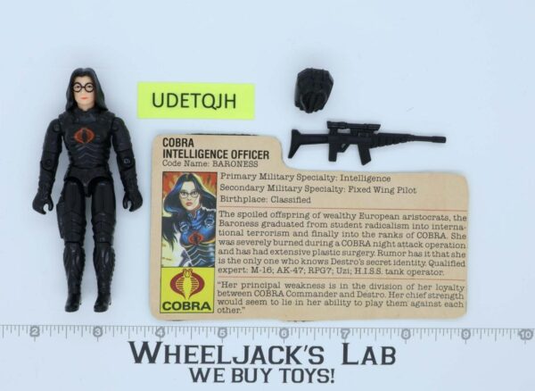 Baroness V1 100% Complete G.I. Joe 1984 Hasbro Vintage Action Figure main image