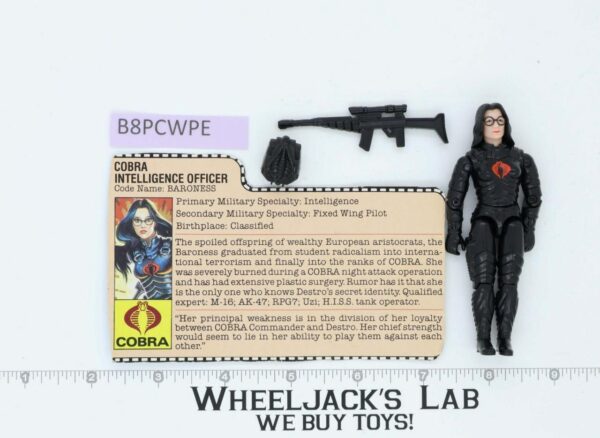 Baroness V1 100% Complete G.I. Joe 1984 Hasbro Vintage Action Figure main image