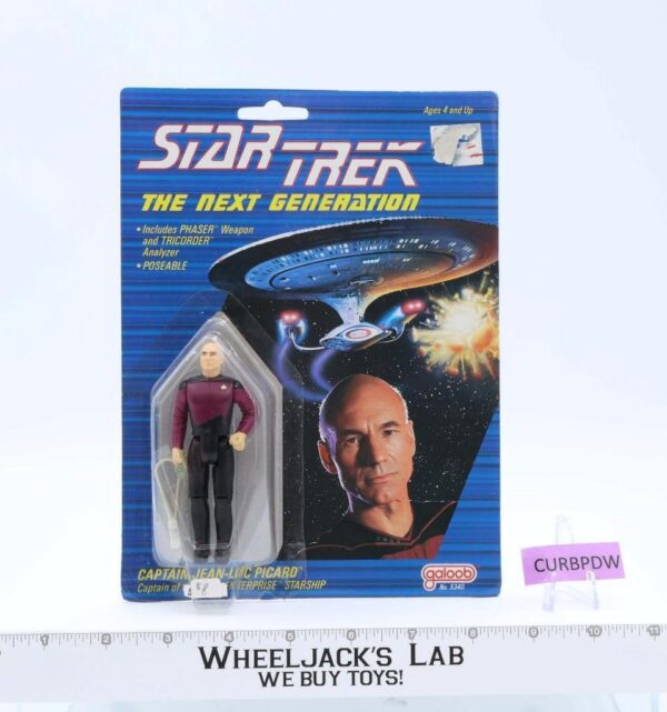 Captain Jean-Luc Picard Star Trek The Next Generation Galoob 1988 Vintage Figure main image