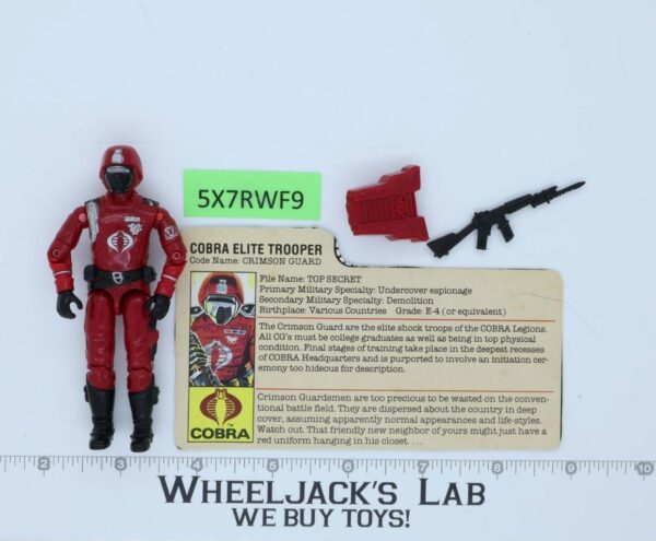 Crimson Guard V1 100% Complete G.I. Joe 1985 Hasbro Vintage Action Figure main image