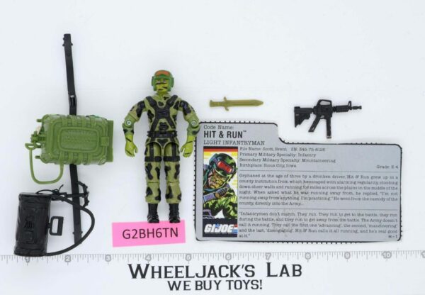 Hit & Run V1 100% Complete G.I. Joe 1988 Hasbro Vintage Action Figure main image