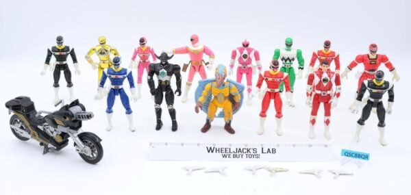 Lot of 14 Power Rangers 1990’s 6″ Bandai Action Figures main image