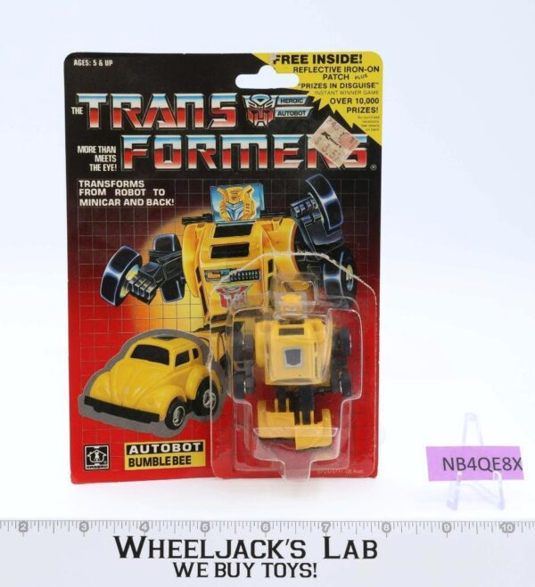 YELLOW Bumblebee 100% Complete W/CARDBACK & BUBBLE G1 Transformers main image