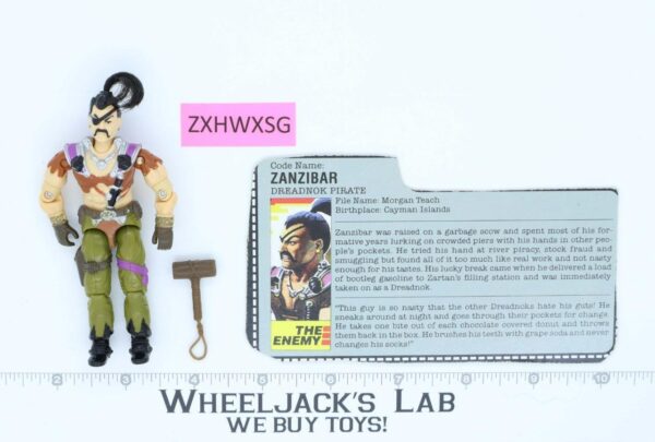 Zanzibar V1 1987 G.I. Joe Hasbro Vintage Action Figure main image