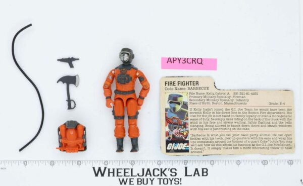 Barbecue V1 100% Complete G.I. Joe 1985 Hasbro Vintage Action Figure main image