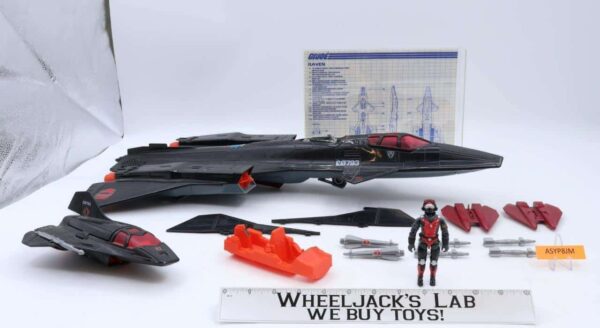 Cobra Night Raven S3P W/ Strato-Viper 100% Complete G.I. Joe 1986 Hasbro Vehicle main image