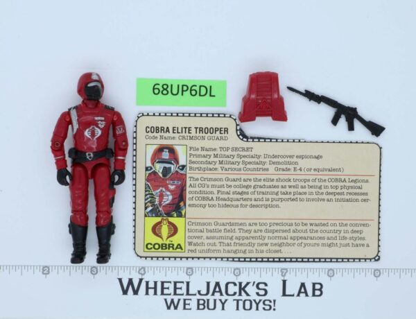 Crimson Guard V1 100% Complete G.I. Joe 1985 Hasbro Vintage Action Figure main image